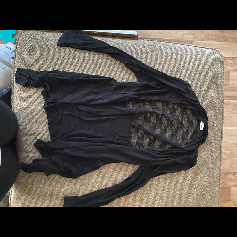 Black cardigan